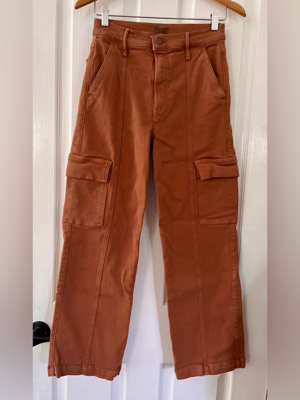 MOTHER The Rambler Cargo Ankle Jeans in Glazed Ginger